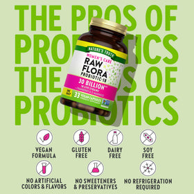 Capsules de probiotiques Nature's Truth sur fond blanc