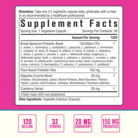 Capsules de probiotiques Nordvida pour femmes en gros plan