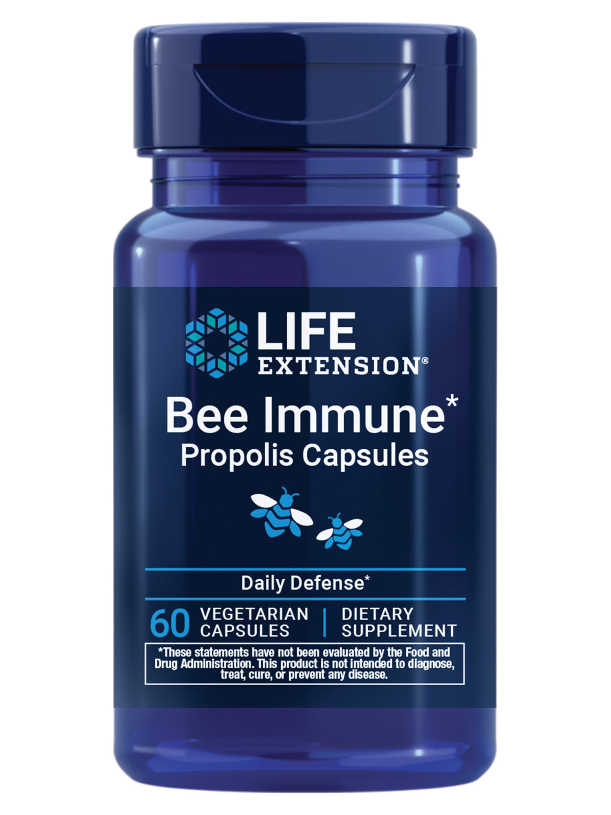 Capsules de Propolis Life Extension en flacon de 60 unités