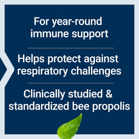 Capsules de Propolis Life Extension sur fond blanc