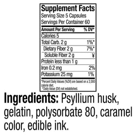 Capsules de psyllium berkley jensen en gros plan