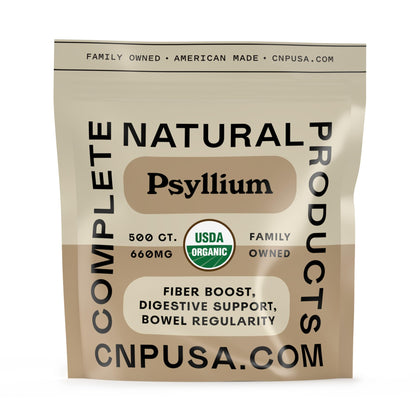 Capsules de psyllium biologique 660mg vue de face