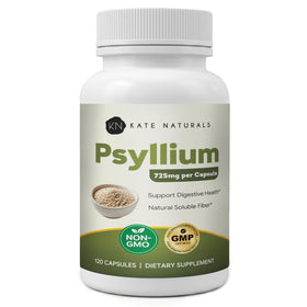 Capsules de psyllium Kate Naturals 725mg, vue de face