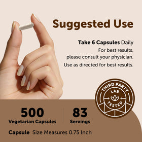 Capsules de psyllium Micro Ingredients sur une table