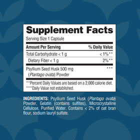 Capsules de psyllium Nature's Wonder avec des ingrédients naturels