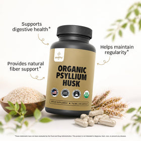 Capsules de psyllium Z Zealthy Life sur une surface blanche