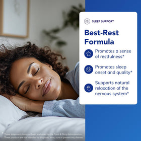Capsules de Pure Encapsulations Best-Rest Formula sur fond blanc