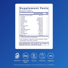 Capsules de Pure Encapsulations Enzymes Ultra sur une table
