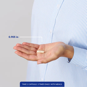 Capsules de Pure Encapsulations Glucosamine HCl Chondroitin sur une surface blanche