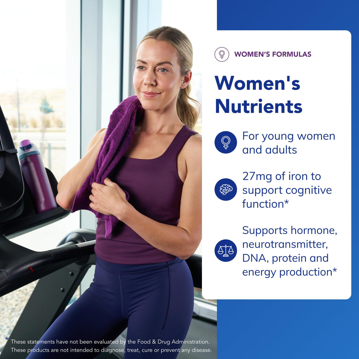 Capsules de Pure Encapsulations Nutriments Femmes sur fond blanc