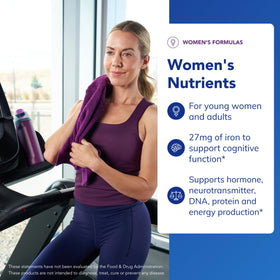 Capsules de Pure Encapsulations Nutriments Femmes sur fond blanc