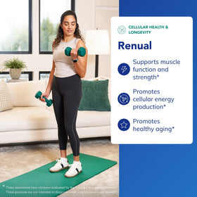 Capsules de Pure Encapsulations Renual montrant la taille