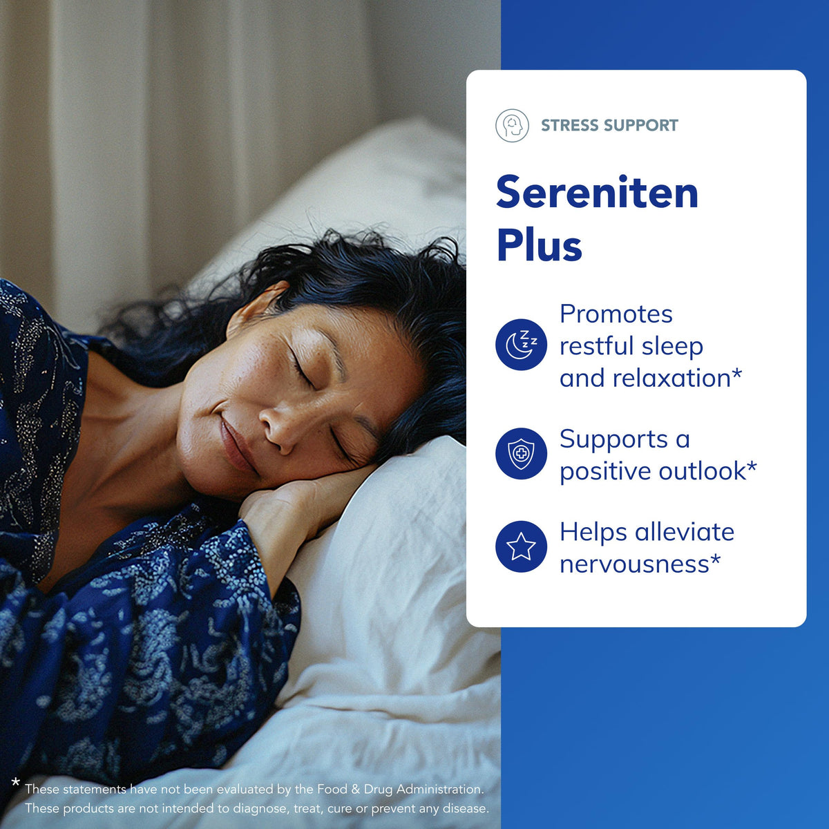Capsules de Pure Encapsulations Sereniten Plus sur une surface blanche