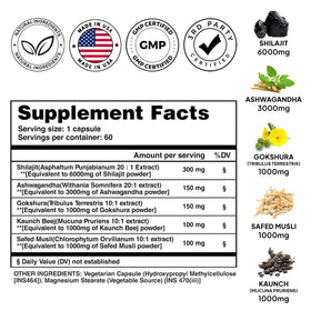 Capsules de Pure Prana Shilajit dans une main