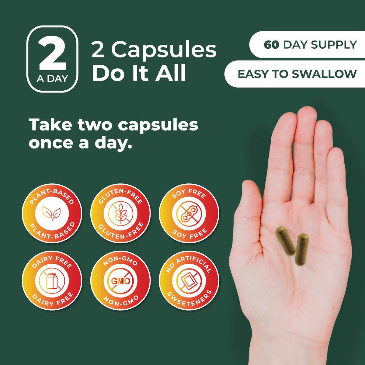 Capsules de PurePremium Berbérine 1500mg en main pour évaluation