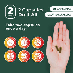 Capsules de PurePremium Berbérine 1500mg en main pour évaluation