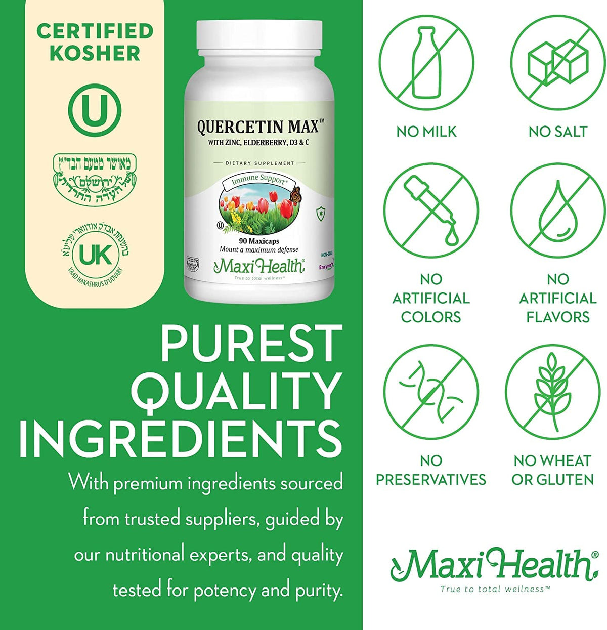 Capsules de Quercetin dans une main, mise en scène