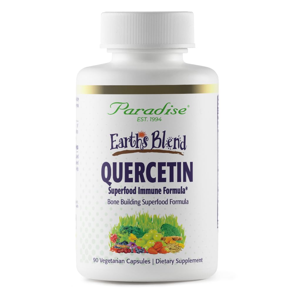 Capsules de Quercétine Vegan Paradise Herbs en vue de face