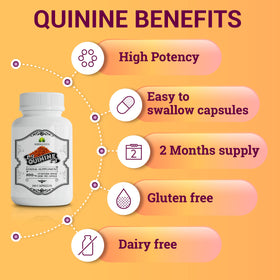 Capsules de quinquina HERBALICIOUS dans une main