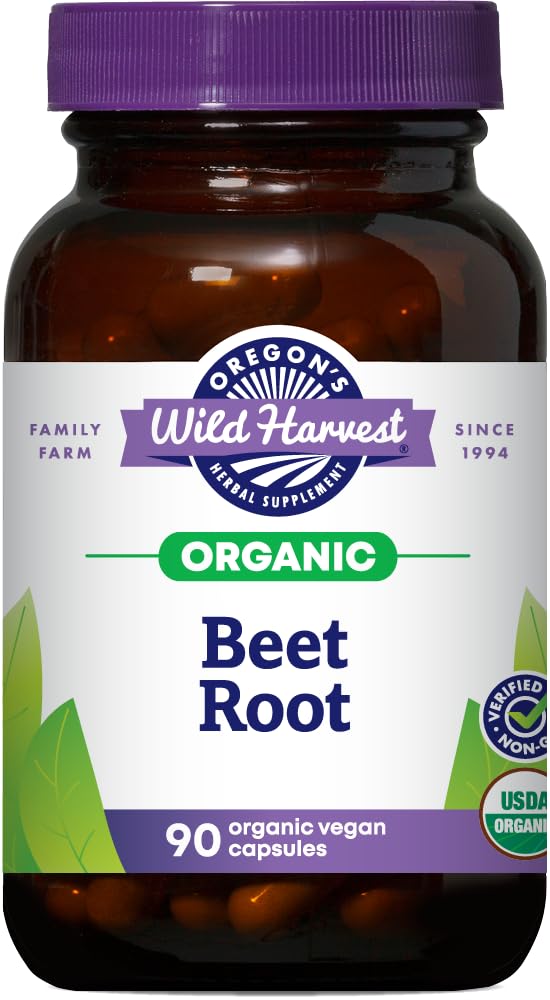 Capsules de racine de betterave bio Oregon's Wild Harvest vue de face