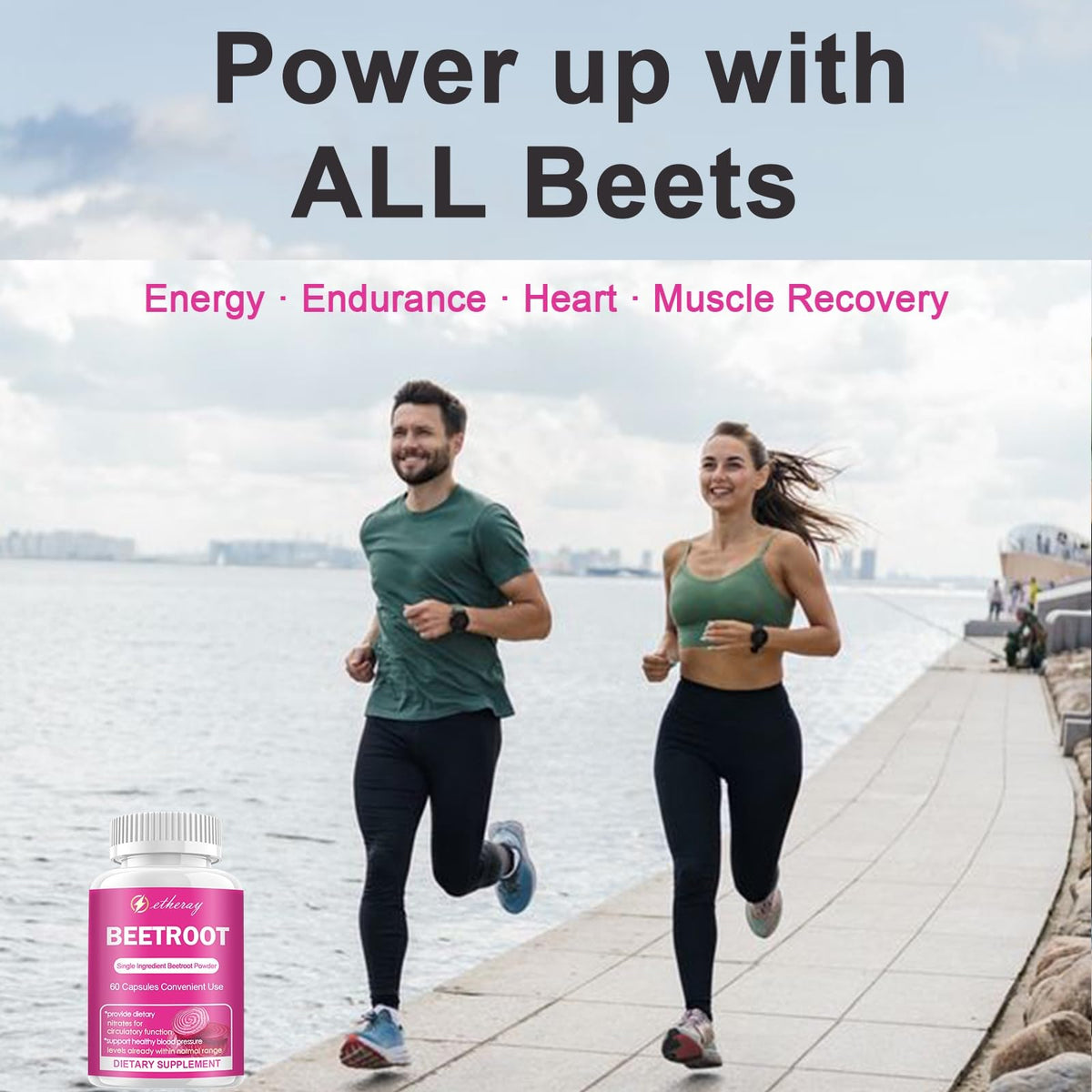 Capsules de racine de betterave etheray avec une cuillère
