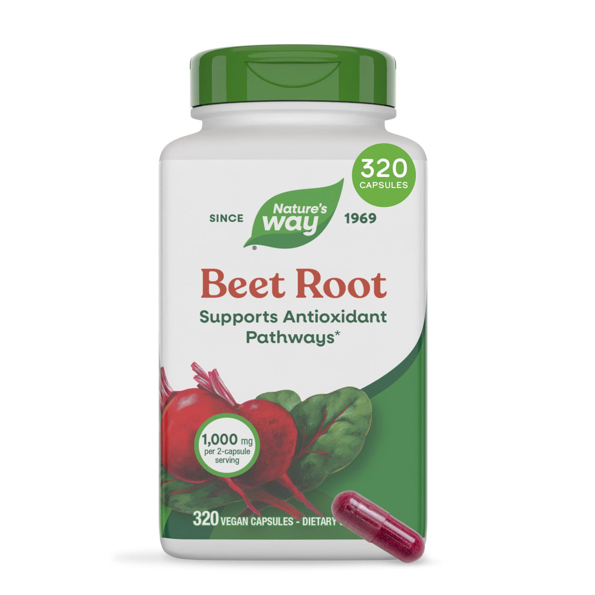Capsules de racine de betterave Nature's Way 320 g vue de face