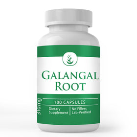 Capsules de racine de galanga PURE ORIGINAL INGREDIENTS, vue de face