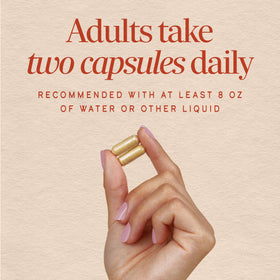 Capsules de racine de gingembre Nature's Way avec verre d'eau