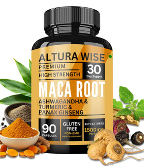 Capsules de Racine de Maca AlturaWise 90 capsules végétales vue de face