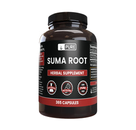 Capsules de racine de Suma PURE ORIGINAL INGREDIENTS vue de face