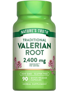 Capsules de racine de valériane Nature's Truth 90 capsules vue de face