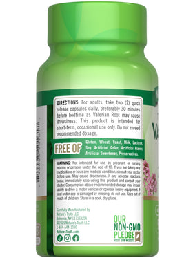Capsules de racine de valériane Nature's Truth dans un cadre naturel