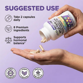Capsules de racine de yam sauvage Clean Nutraceuticals, vue de côté