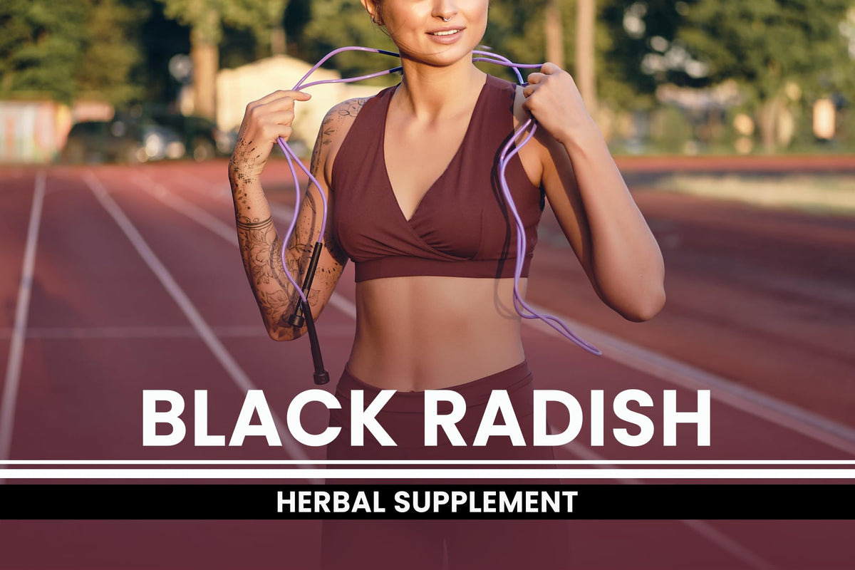 Capsules de Radis Noir sur un fond neutre