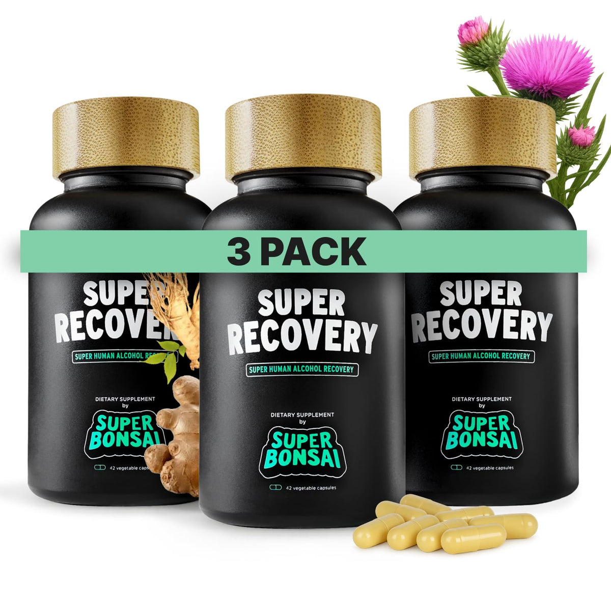 Capsules de récupération SuperBonsai, boîte de 42 servings