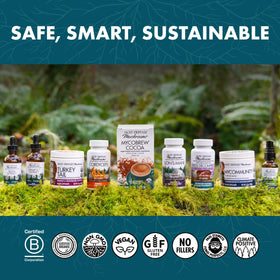 Capsules de Reishi Host Defense dans une main