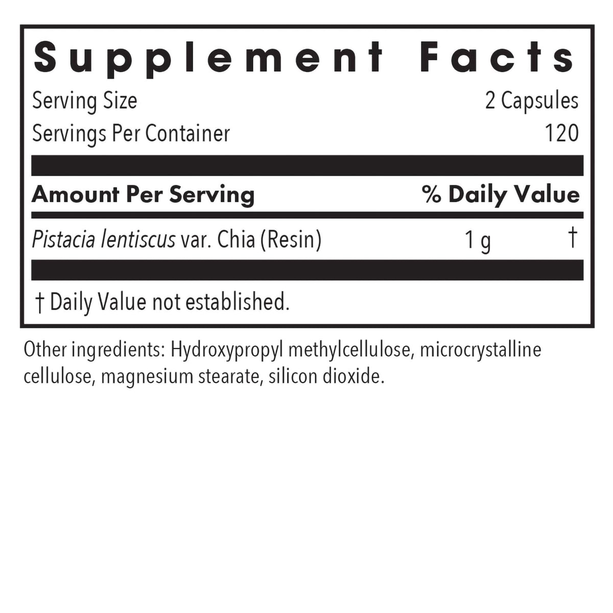 Capsules de résine de mastic Chios Allergy Research Group sur une table