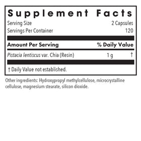 Capsules de résine de mastic Chios Allergy Research Group sur une table