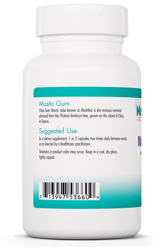 Capsules de résine de mastic Chios dans le flacon