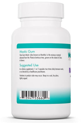 Capsules de résine de mastic Chios dans le flacon