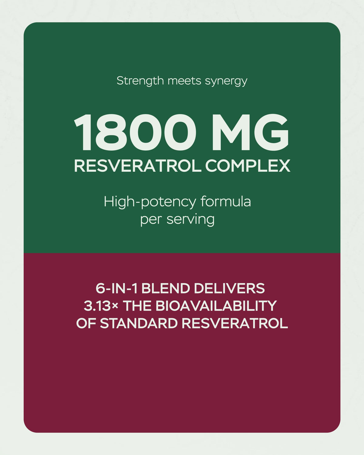 Capsules de Resvératrol 1800mg de 4Well Products sur une surface blanche