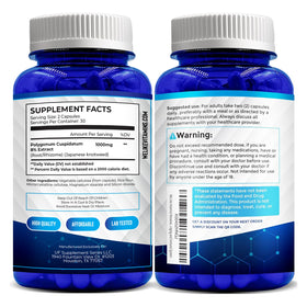 Capsules de Resvératrol dans une main