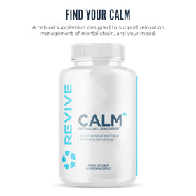 Capsules de Revive Calm+ sur une surface blanche