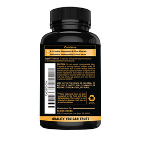 Capsules de Revive Herbs Soutien Thyroïdien sur une surface blanche