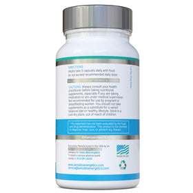 Capsules de Rhodiola & Ashwagandha 600mg sur une surface blanche