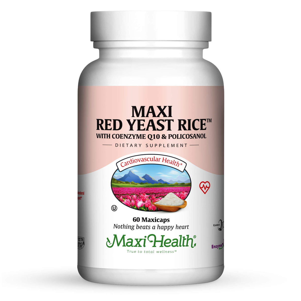 Capsules de Riz Rouge Maxi Health 600 mg en boîte
