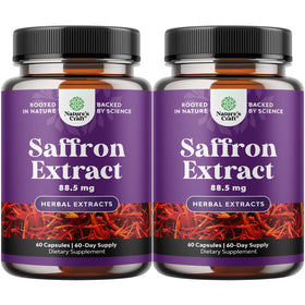Capsules de Safran Natures Craft en bouteille vue de face