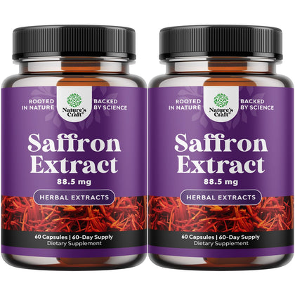 Capsules de Safran Natures Craft en bouteille vue de face