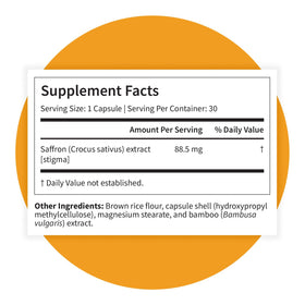 Capsules de safran Pattern Wellness prêtes à être prises