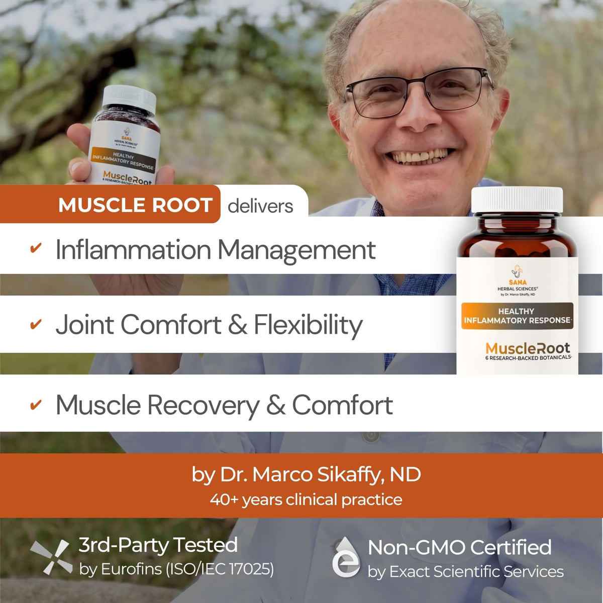 Capsules de Sana Herbal Sciences en gros plan